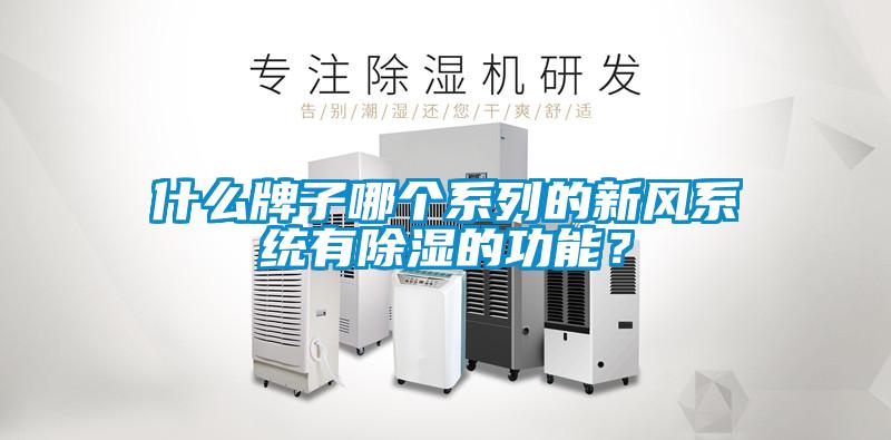 什么牌子哪個(gè)系列的新風(fēng)系統(tǒng)有除濕的功能？