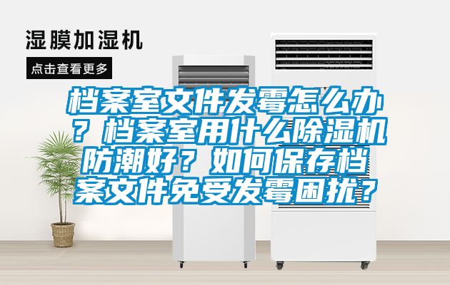 檔案室文件發(fā)霉怎么辦？檔案室用什么除濕機(jī)防潮好？如何保存檔案文件免受發(fā)霉困擾？
